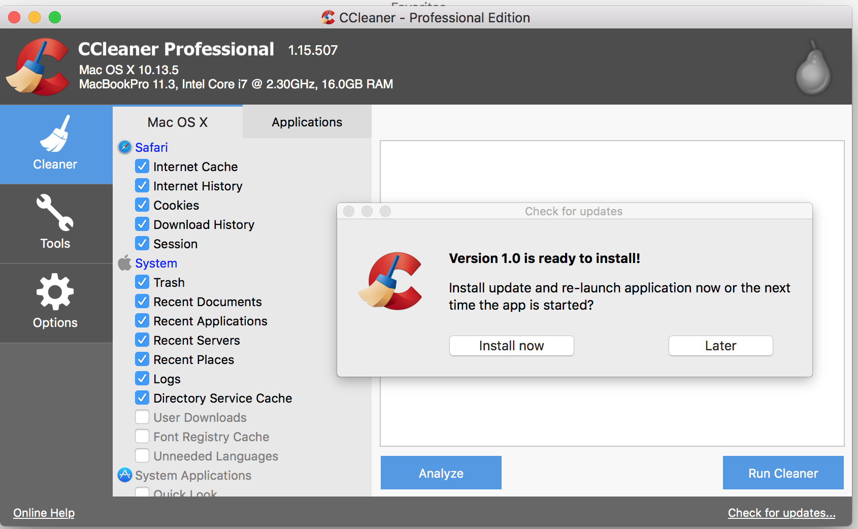 ccleaner for mac will not open